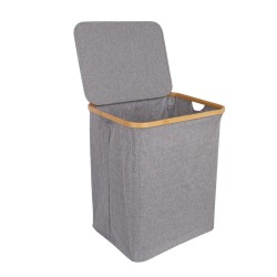 Laundry basket MAX GREY 45x36xH54cm, light grey