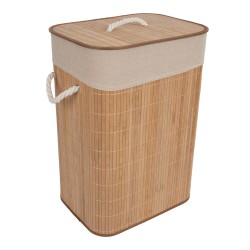 Laundry basket MAX BAMBOO 40x30xH57cm, with a lid