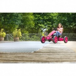 BERG Gokart Rally Pearl Pink Inflatable wheels 4-12 years old up to 60 kg