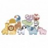 TOOKY TOY Wooden Animals Stack Puzzle
