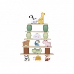 TOOKY TOY Wooden Animals Stack Puzzle