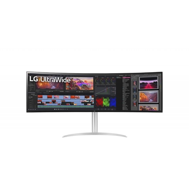 LCD Monitor LG 49WQ95C-W 49" Curved Panel IPS 5120x1440 32:9 Matte 5 ms Speakers Swivel Height adjustable Tilt 49WQ95C-W