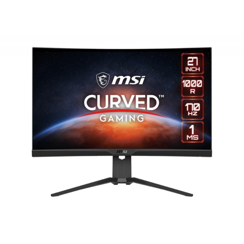 LCD Monitor|MSI|G322CQP|27"|Gaming/Curved|Panel VA|2560x1440|16:9|170Hz|Matte|1 ms|Height adjustable|Tilt|Colour Black|G272CQP