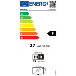 LCD Monitor SAMSUNG S32BM500EU 32" TV Monitor/Smart Panel VA 1920x1080 16:9 60Hz 4 ms Speakers Tilt Colour