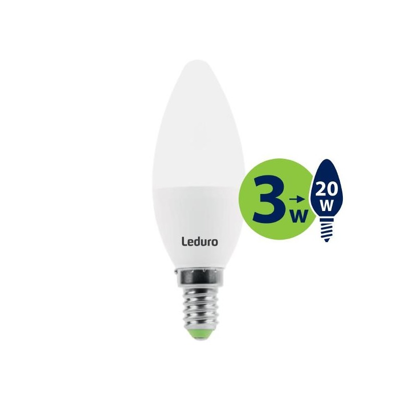 Light Bulb LEDURO Power consumption 3 Watts Luminous flux 200 Lumen 2700 K 220-240V Beam angle 360 degrees 21130