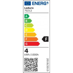 Light Bulb LEDURO Power consumption 4 Watts Luminous flux 400 Lumen 3000 K 220-240V Beam angle 300 degrees 70212