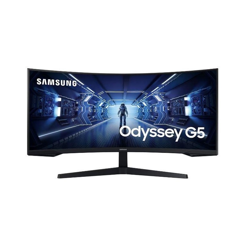 LCD Monitor SAMSUNG Odyssey G5 34" Gaming/Curved/21 : 9 Panel VA 3440x1440 21:9 1 ms Tilt Colour Black LC34G55TWWPXEN