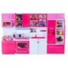 Toy Kitchen Pink Accessories Sounds Lights