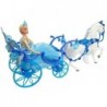 A doll with a wagon and a horse, the Ice Queen carriage