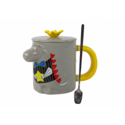 Gray Dinosaur Infuser Mug 400 ml
