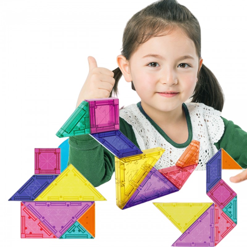 Магнитный 3D-пазл WOOPIE Tangram Blocks