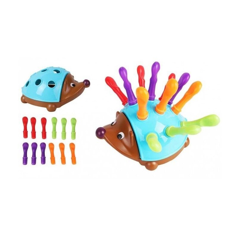 WOOPIE Arcade Game Hedgehog Sorter Montessori Learning Numbers and Colors 4in1