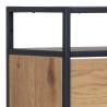 Shoe cabinet SEAFRORD 56x30xH129cm, black