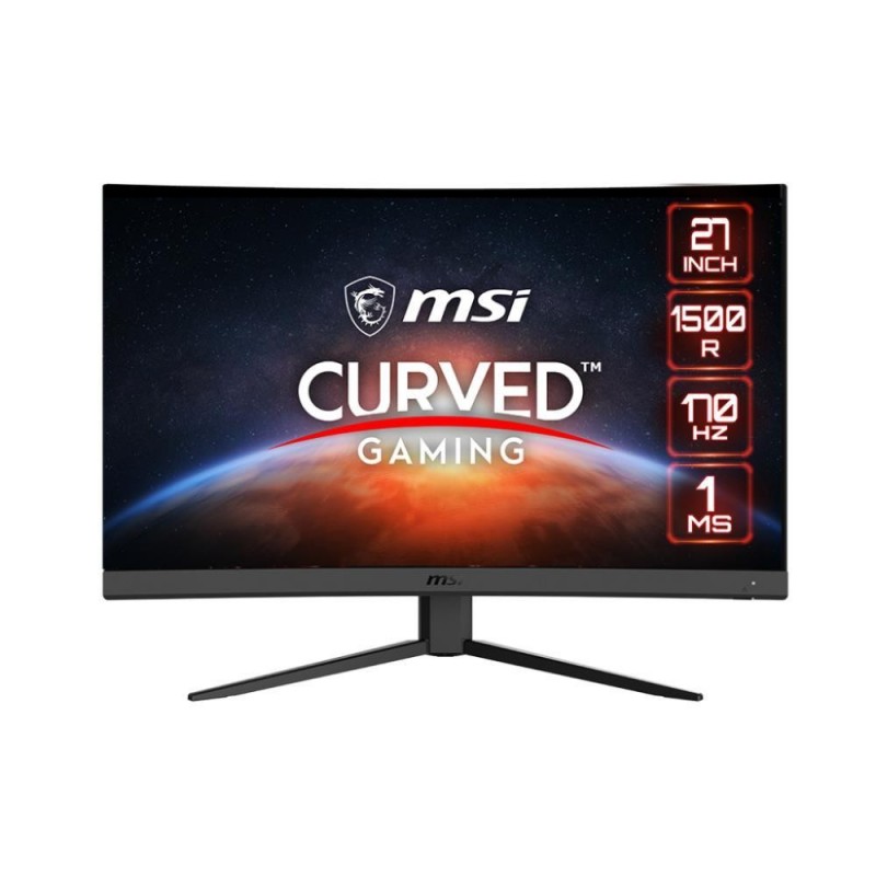 LCD Monitor MSI G27CQ4 E2 27" Gaming/Curved Panel VA 2560x1440 16:9 170Hz Matte 1 ms Tilt Colour Black G27CQ4E2