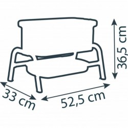 Кукольная кровать Smoby Maxi-Cosi Quinny 38 см с местом для хранения и регулировкой высоты