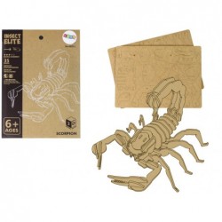 Wooden 3D Scorpion Puzzle Educational Assemblage 35 Pieces