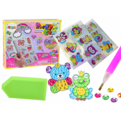 Set of DIY Diamond Stickers, Colorful Animals Stickers