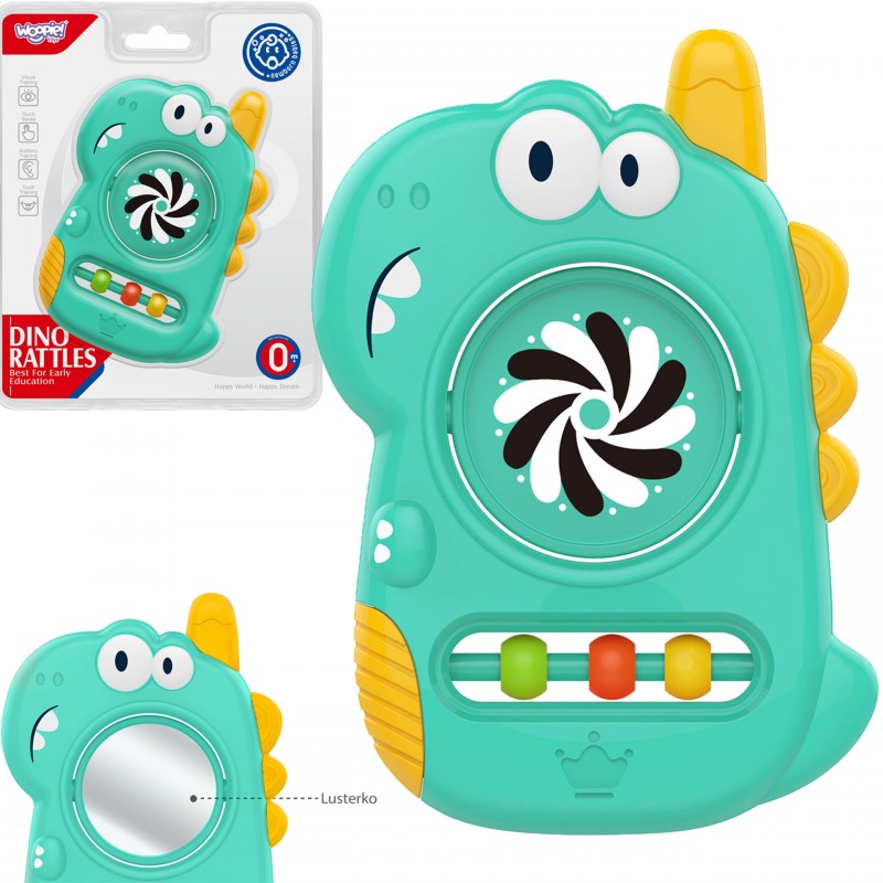 WOOPIE BABY Sensory Toy Teether Mirror Dino