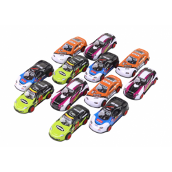 Set of Sports Cars 1:55 With Friction Drive, 12 Colorful Pieces