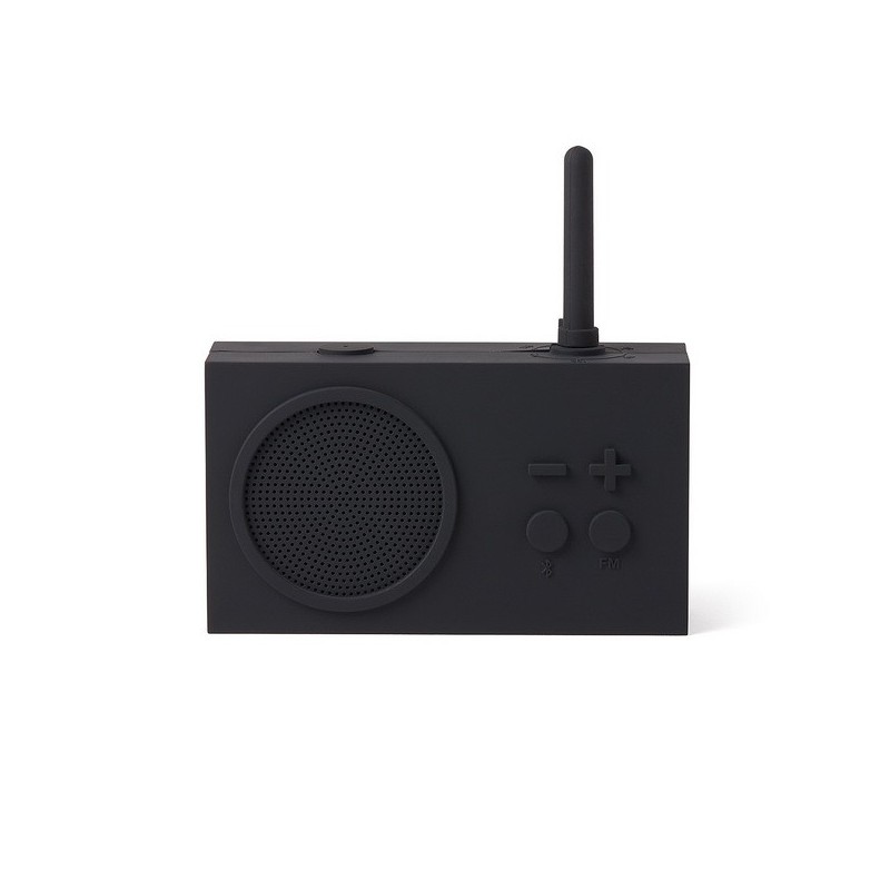 LEXON FM radio and wireless speaker TYKHO3 Wireless connection Pure Black Bluetooth