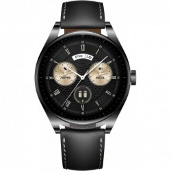 Huawei Watch Buds Smart watch NFC GPS (satellite) AMOLED Touchscreen 1.43” Waterproof Bluetooth Black Stainless Steel Case