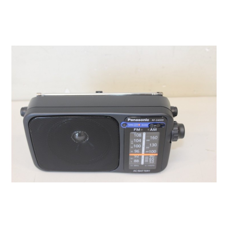 SALE OUT. Panasonic RF-2400DEG-K Portable Radio, DAMAGED PACKAGING Panasonic Portable Radio RF-2400DEG-K
