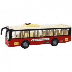 Battery Powered Bus Lights Sounds Red City 1:16