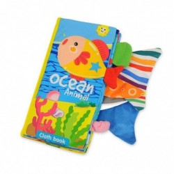 WOOPIE BABY Book with Tails of Sea Animals, Fabric, Rustling
