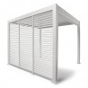 Louvers wall for gazebo MIRADOR-111 123,5cm, white