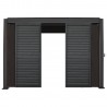 Middle panel of louvers wall for gazebo MIRADOR-111, white