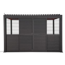 Louver sliding wall for...