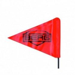 BERG Safety Flag for Buddha Gokarts with Red Mast