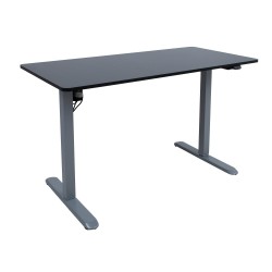 Desk ERGO LIGHT with 1 motor 120x60cm, silver grey black