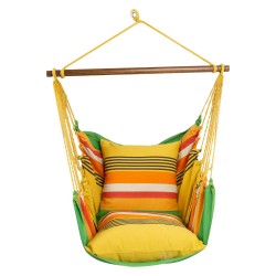 Swing chair JOY green striped