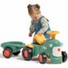 FALK Baby Maurice Green Vintage Tractor with Trailer for ages 1 and up