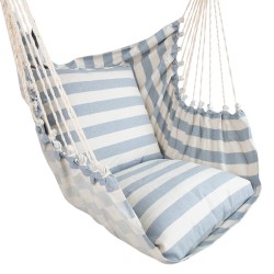 Swing chair COPENHAGUE grey striped
