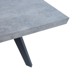 Обеденный стол BRIGIT 159   198x84,5x77см бетон