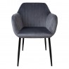 Chair EVELIN grey velvet