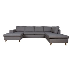 Corner sofa HARALD RC dark grey