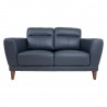 Sofa BARTEK 2-seater, bluish black leather