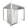 Louvers wall for gazebo MIRADOR-111 93cm, white