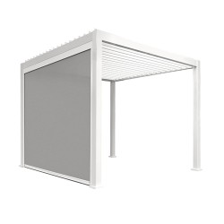 Pull-down screen for gazebo MIRADOR-111 3m, white/light grey