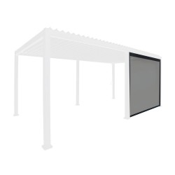 Pull-down screen for gazebo MIRADOR-111 4m, white/light grey