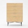 Sideboard BASSEL 80x40xH114cm, 3D melamine