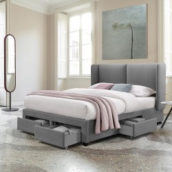 Bed SUGI 160x200cm, grey