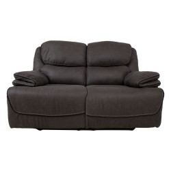 Recliner sofa GORDY 2-seater, manual, grey