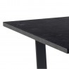 Dining table AMBLE 160x90xH74cm, black marble