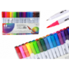 Set of 48 double-sided markers in various colors in an organizer