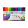 Set of 48 double-sided markers in various colors in an organizer