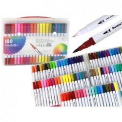 Set of 100 colored marker...